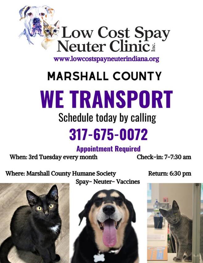 Marshall County Humane Society Plymouth, Indiana - Marshall County Humane  Society